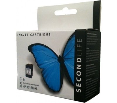 SecondLife inktcartridge voor HP301 XL zwart