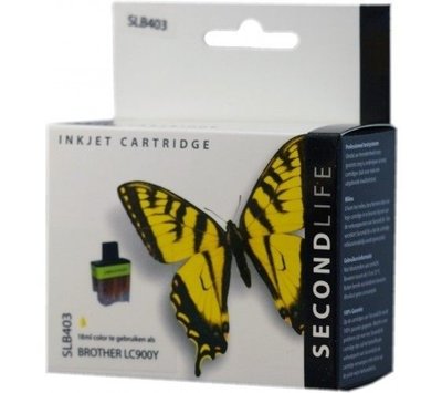 SecondLife inktcartridge voor Brother LC900Y geel