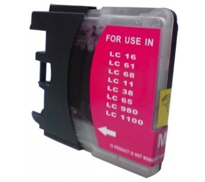 SecondLife  inktcartridge voor Brother LC980M LC1100M XL rood