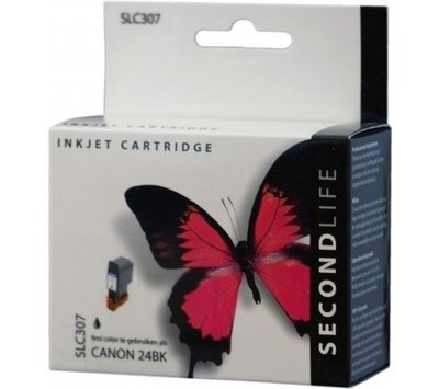 Secondlife inktcartridge voor Canon 21BK / 24BK zwart