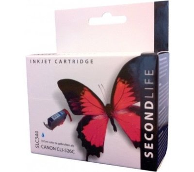 SecondLife inktcartridge voor Canon CLI526C blauw