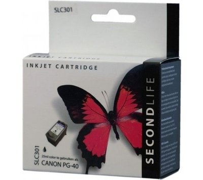 SecondLife inktcartridge voor Canon PG40 zwart