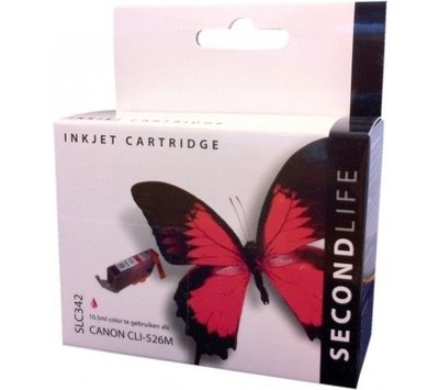 SecondLife inktcartridge voor Canon CLI526M rood