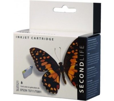 SecondLife inktcartridge voor Epson T0711 zwart