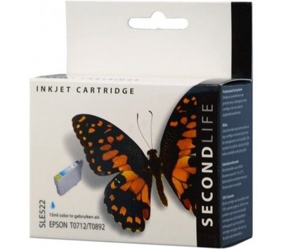 SecondLife inktcartridge voor Epson T0712 blauw