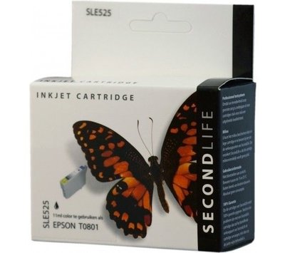 SecondLife inktcartridge voor Epson T0801 zwart