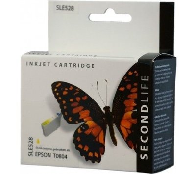 SecondLife inktcartridge voor Epson T0804 geel