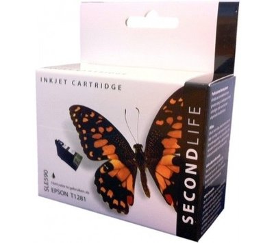 SecondLife inktcartridge voor Epson T1281 zwart
