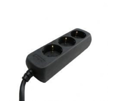 VB tafelcontactdoos  3 voudig 3m zwart 41180