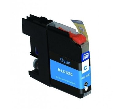 SecondLife  inktcartridge voor Brother LC123C blauw