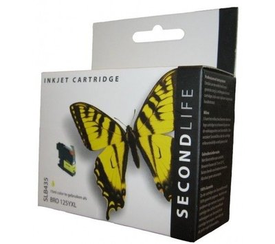 SecondLife  inktcartridge voor Brother LC125Y XL geel