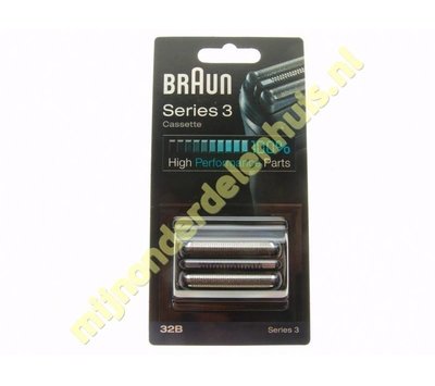 Braun scheerblad van scheerapparaat 80712387 32B