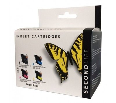 SecondLife inktcartridges voor Brother LC123 Multipack XL LC123VALBPDR