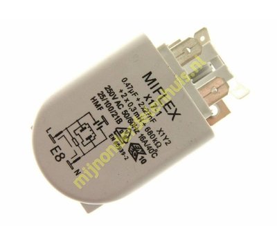 Miflex ontstoorcondensator van wasmachine X17-144735410BH