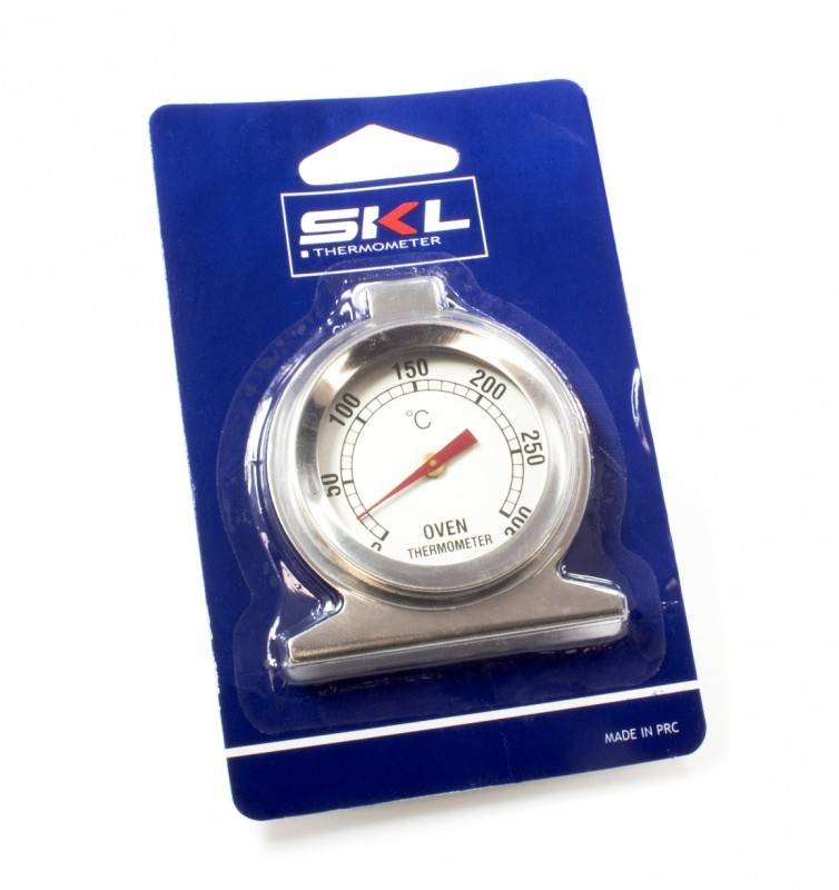 Oven thermometer rond RVS max. 300ºC mijnOnderdelenhuis.nl
