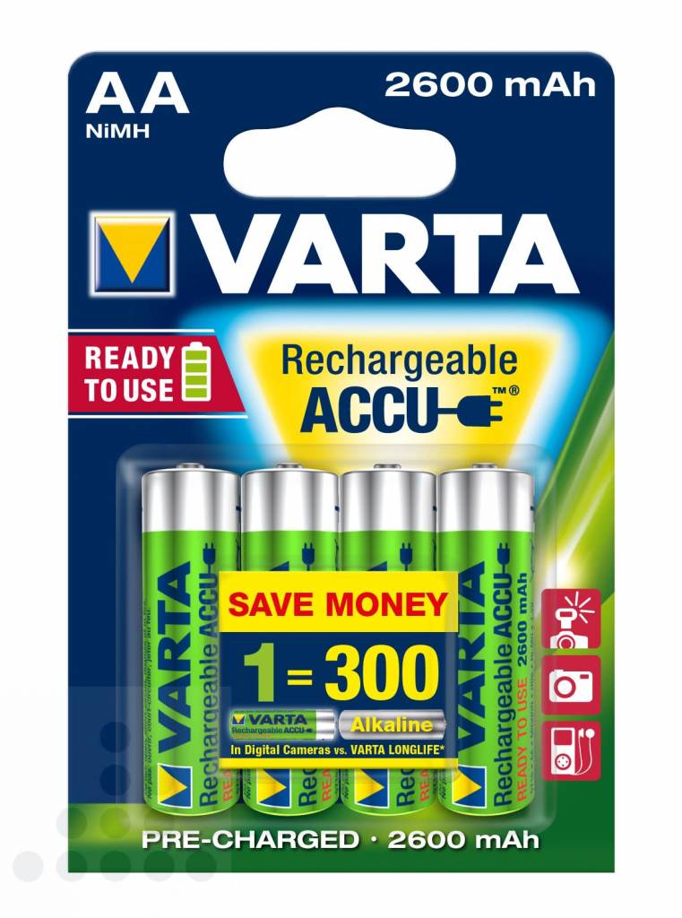 vragen vrijgesteld kosten Varta oplaadbare batterij AA penlite 2600mAh NIMH - mijnOnderdelenhuis.nl