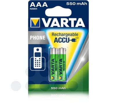 Varta telefoonbatterij AAA 550mAh 1.2V NIMH