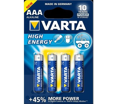 Varta batterij AAA potlood 1.5V Alkaline High Energy