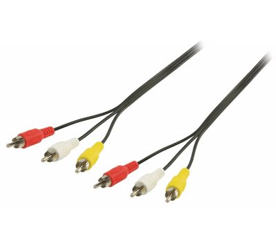 3x RCA naar 3x RCA 1.5m videokabel CVGL24300BK15