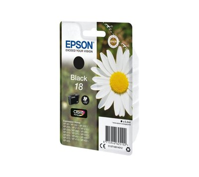 Originele Epson inktcartridge 18 zwart C13T18014010