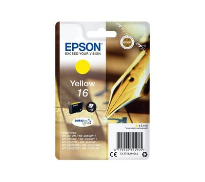 Originele Epson inktcartridge  16 geel C13T16244012