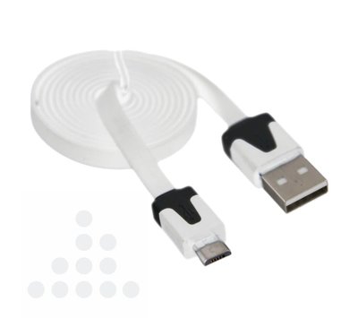 Micro USB-B laad- / datakabel plat 1m T085
