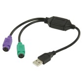 Nedis USB-A naar PS2 adapter CCGB60830BK03