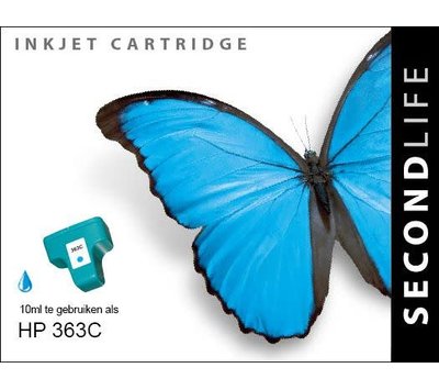 SecondLife inktcartridge voor HP363C XL blauw