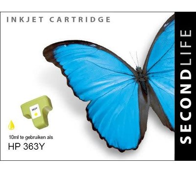 SecondLife inktcartridge voor HP363Y XL geel