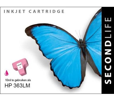 SecondLife inktcartridge voor HP363LM XL licht rood