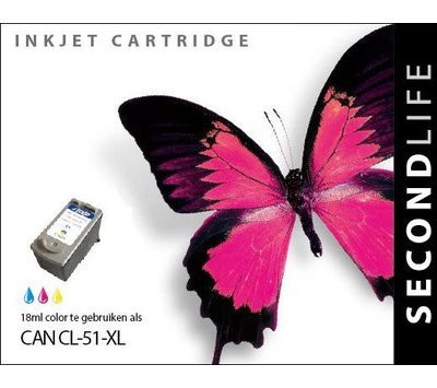 SecondLife inktcartridge voor Canon CL51 kleur