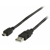 Nedis USB-A naar Mini USB-B kabel 2m CCGB60300BK20