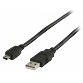 Nedis USB-A naar Mini USB-B kabel 3m CCGL60300BK30