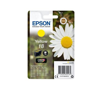 Originele Epson inktcartridge  18  geel C13T18044012