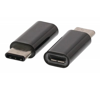 Micro USB-B naar USB-C 2.0 verloop-adapter CCGB60910BK
