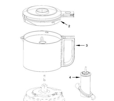 KitchenAid mengkom van keukenmachine W11023848