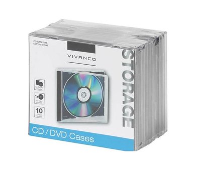 Vivanco CD/DVD doosjes 10 stuks 31693