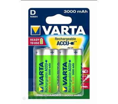 Varta oplaadbare batterij D-cel 3000mAh 1.2V HR20