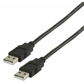 Nedis USB-A naar USB-A kabel 1m CCGL60000BK10