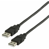 Nedis USB-A naar USB-A kabel 1m CCGP60000BK10