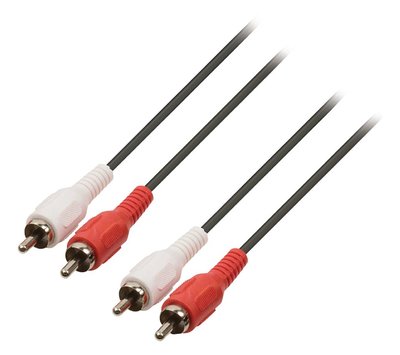 2x RCA audio aansluitkabel 10m CAGL24200BK100