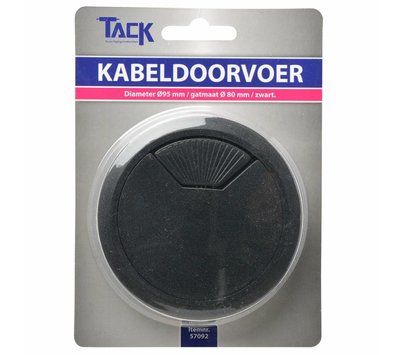 Tack kabeldoorvoer Ø80/95mm zwart 57092