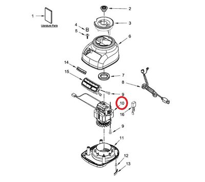 KitchenAid motor van blender W10290347 W10249833