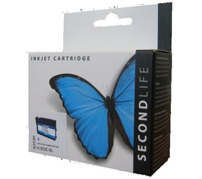 Secondlife inktcartridge voor HP933C XL Blauw