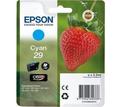 Originele Epson inktcartridge 29 blauw C13T29824010