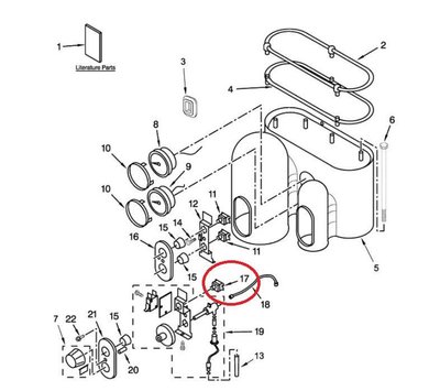 KitchenAid schakelaar van koffiemachine W11161896