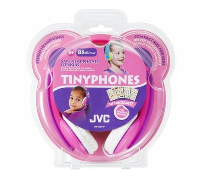 JVC TinyPhones hoofdtelefoon met begrensd volume HA-KD7-P roze