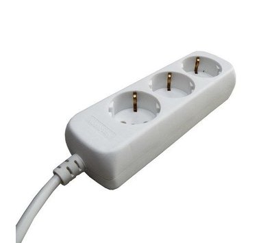 VB tafelcontactdoos 3-voudig 1.5m wit 41136