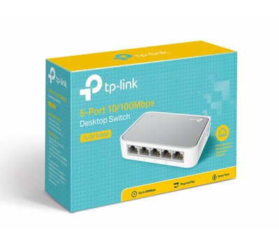 TP-Link 5 poort switch 200Mbps TL-SF1005D