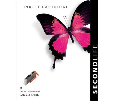 SecondLife inktcartridge voor Canon 571XL zwart